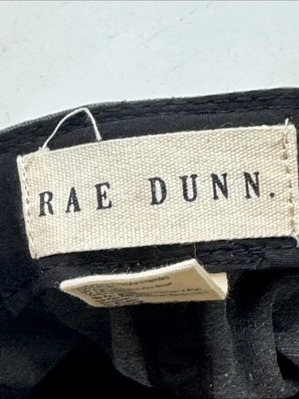 Rae Dunn LOVE Rainbow Heart Embroidered Black Kids Cap